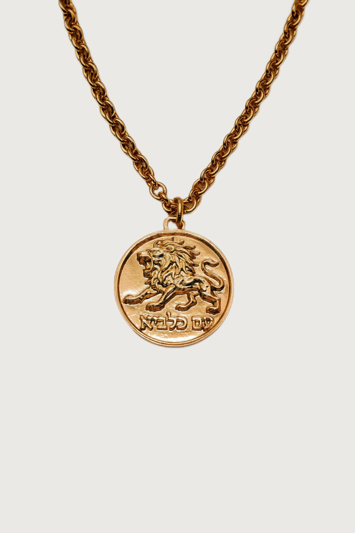 שרשרת ״עם כלביא״ זהב