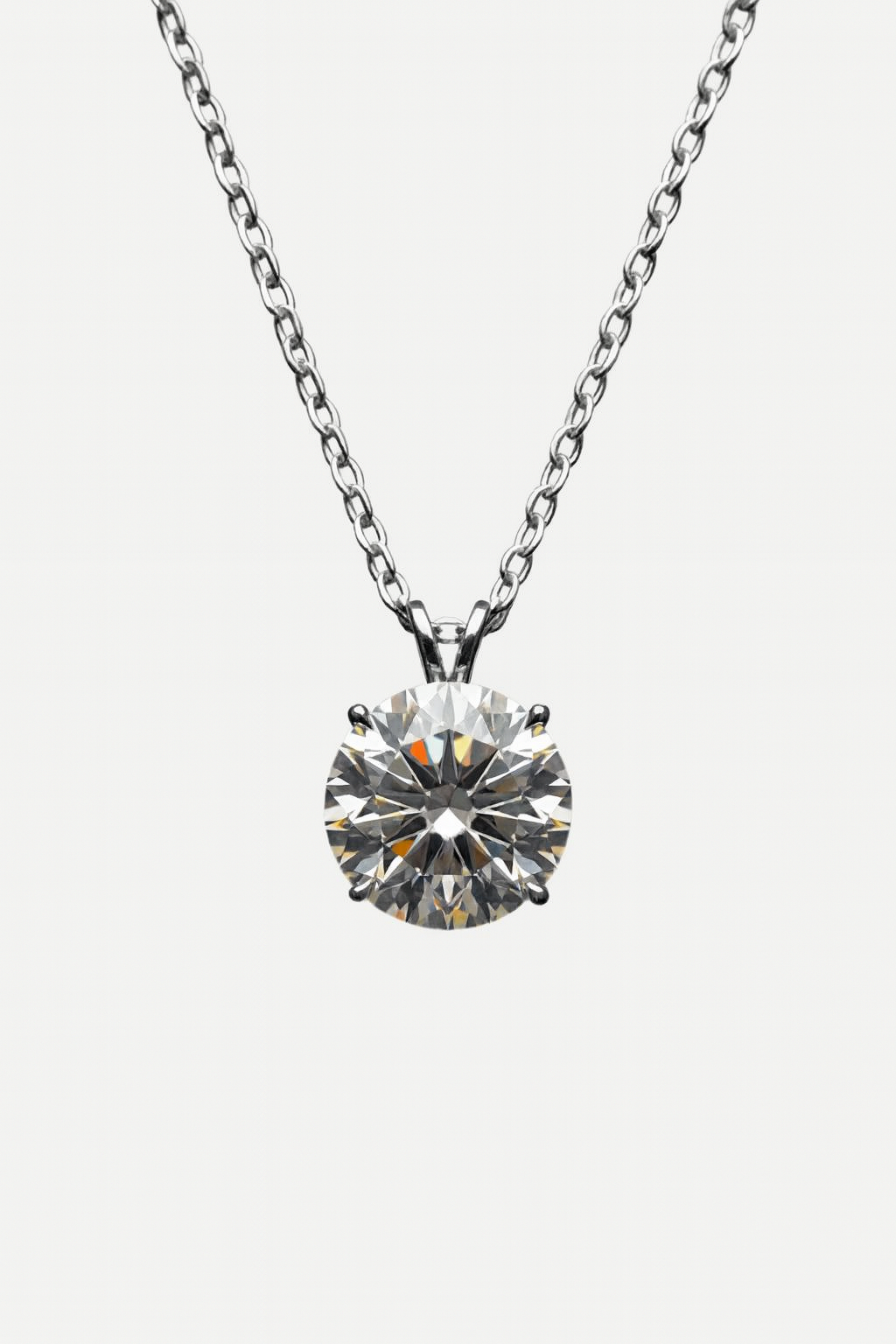 שרשרת מואסנייט  Crystal Novaᴾᴷ | ציפוי כסף 925