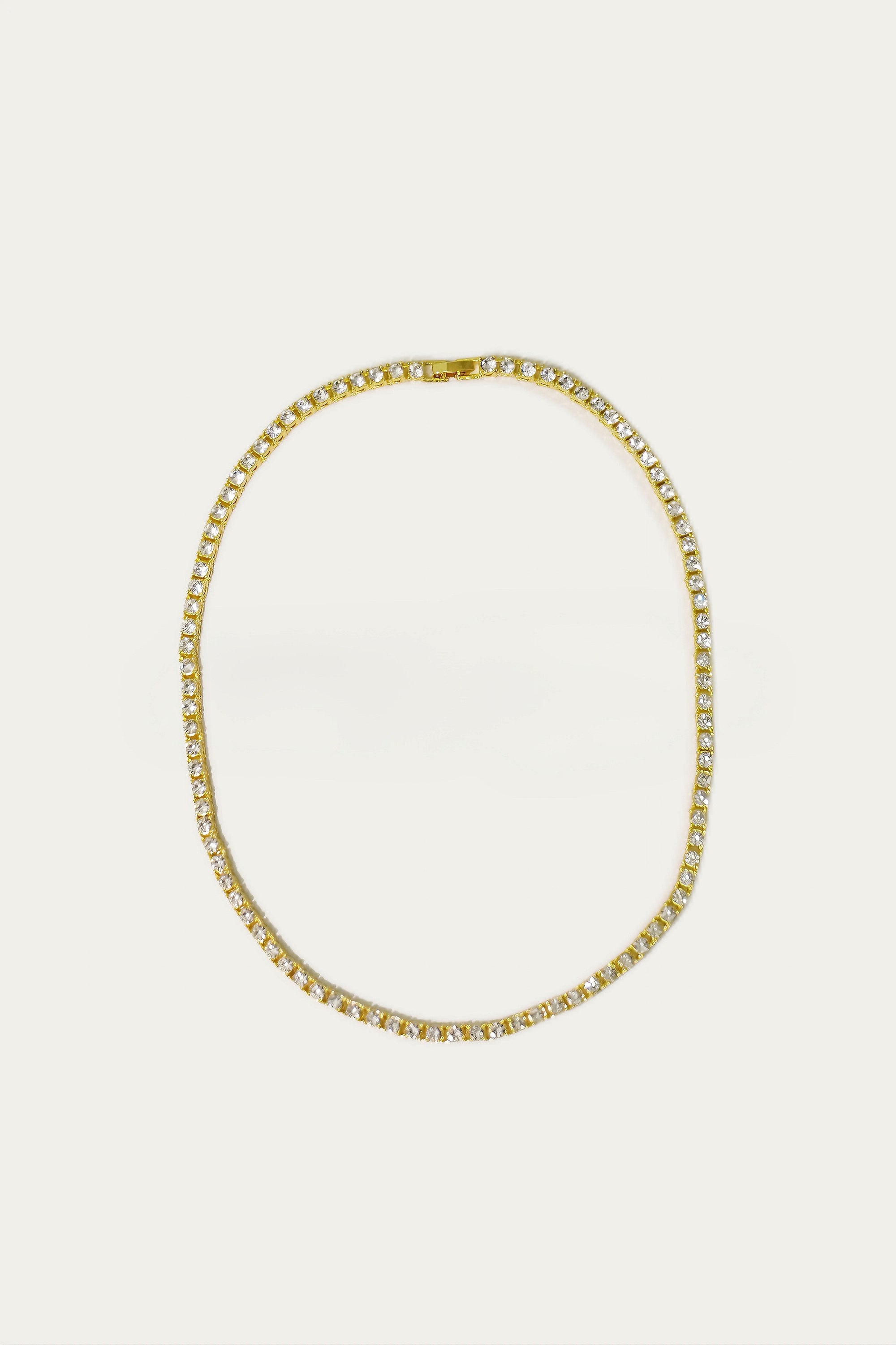 שרשרת טניס זהב צהוב