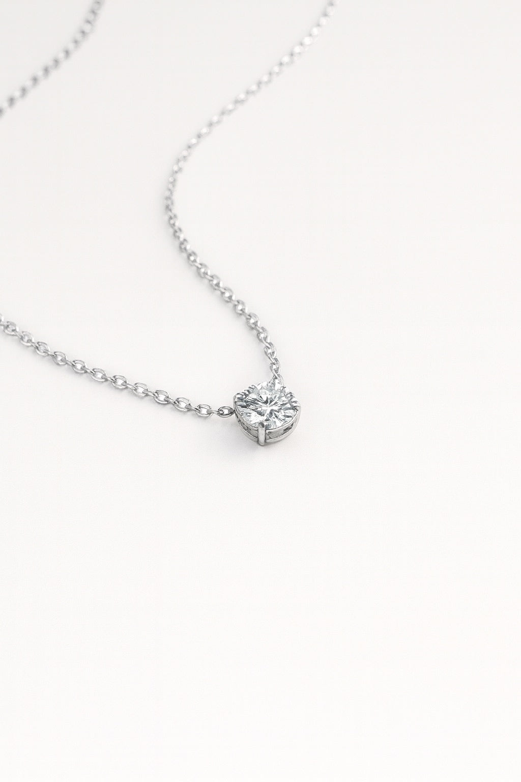 שרשרת מואסנייט  Crystal Novaᴾᴷ | ציפוי כסף 925